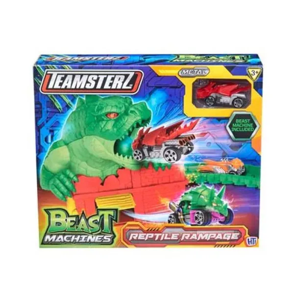 Teamsterz reptile rampage pista curva + 1 vehiculo beast machines