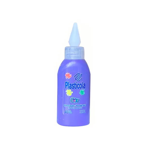 Adhesivo vinílico color Plasticola 40 grsvioleta