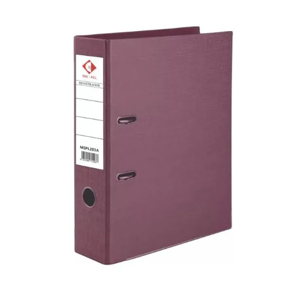 Bibliorato forrado pvc oficio metalizado rosa l/ancho 75 mm