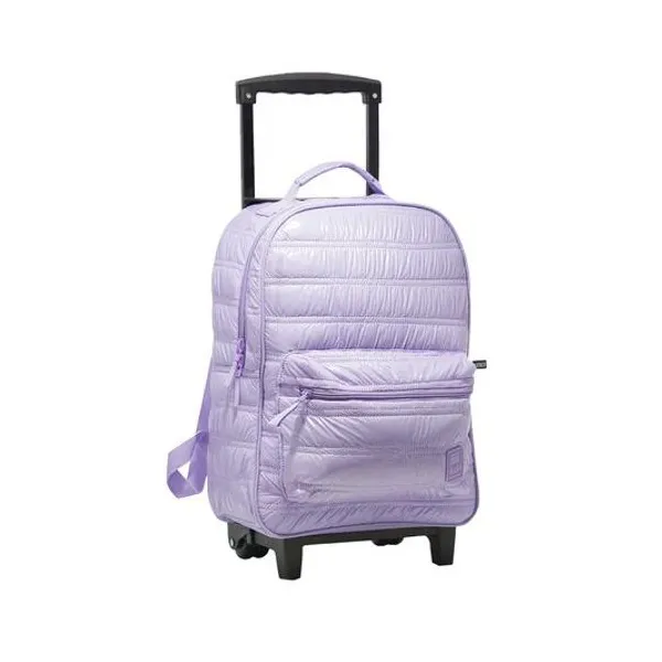 Mochila 18" con carro lila influencer