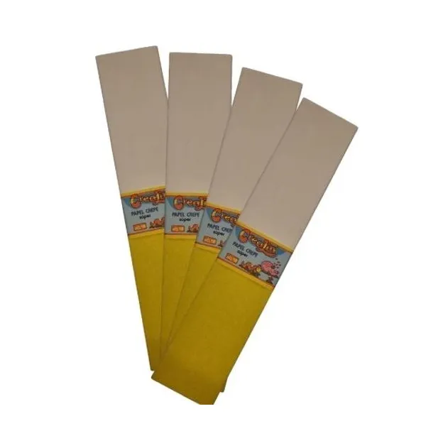 Papel crepe comunion amarillo/blanco 50 x200 cm