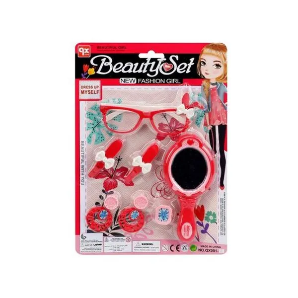 Set de belleza 7 piezas en blister 20.5x29.5 cm