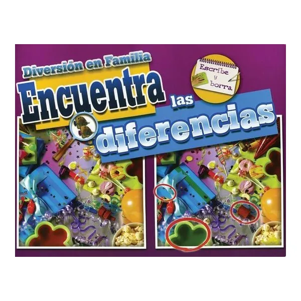 Diversion en familia -encuentra las diferencias-escribe