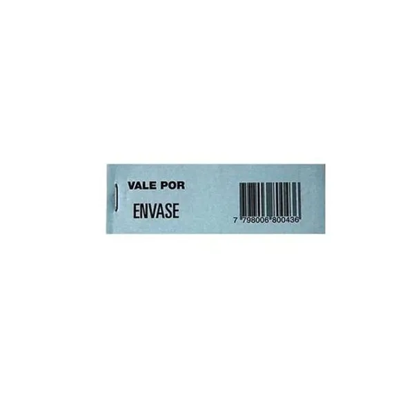 Talonario vale por envase 11x3 cm 90 hojas