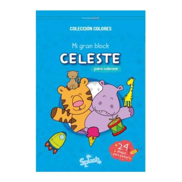 Block para colorear celeste