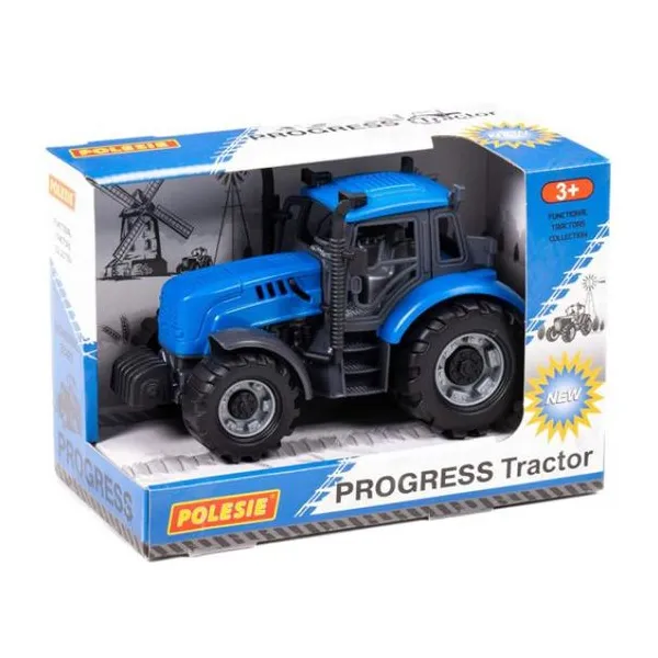 Progress friction powered tractor, blue (box)