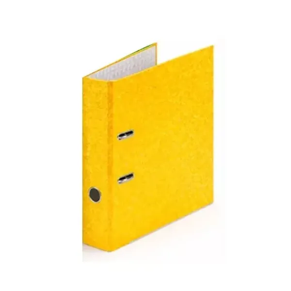 Bibliorato forrado pvc a4 glitter amarillo l/angosto 50 mm