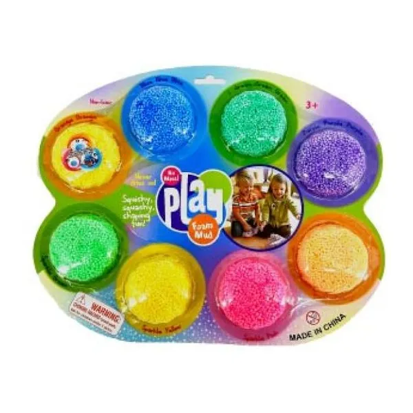 Play with color! kit de masa sensarial esferas adhesivadas x8 colores.