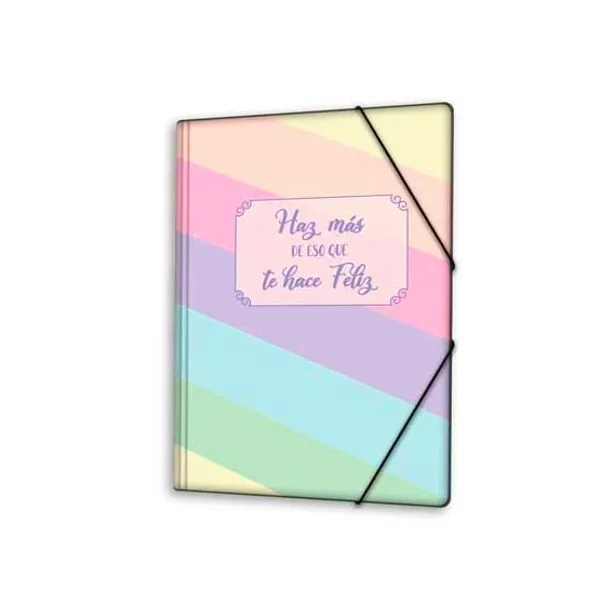 Carpeta 3 sol.para dibujo the-pel oficio con elast.fantasia x10 unid.surt.