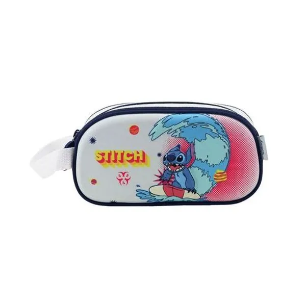 Cartuchera 2 cierres Disney Stitch 23x12x7 cm