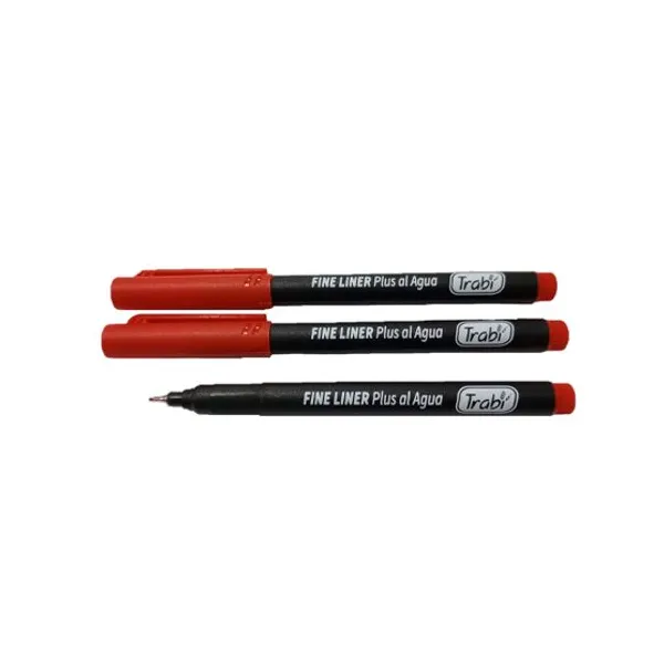 Microfibra trabi fine plus al agua rojo