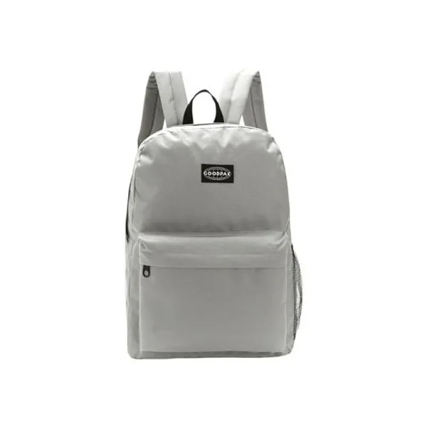 Mochila 17" espalda lisa gris goodpak