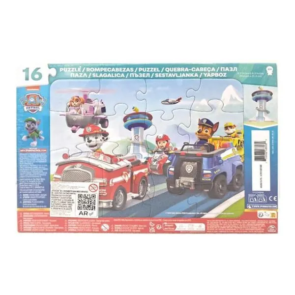 Paw Patrol inlay puzzle - puzzle encastrable de 16 piezas