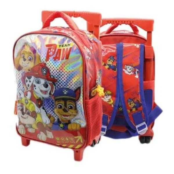 Mochila Paw Patrol 12" con carro