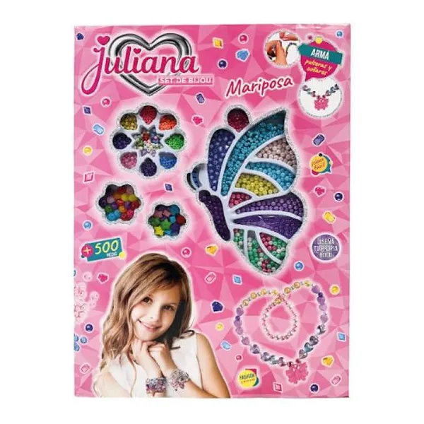 Juliana set de bijou mariposa extra grande 60 40 cm +500 pzas