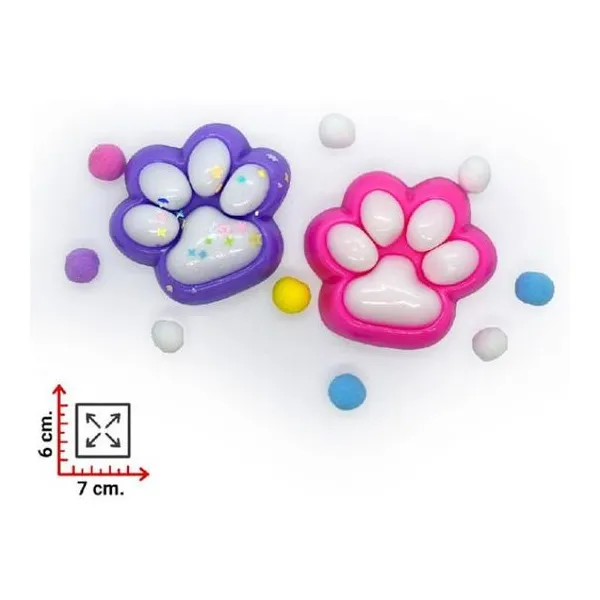 Squishy huella colores surtidos (caja x16 unidades)