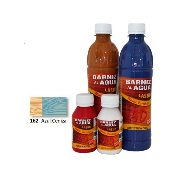 Barniz ad al agua lasur 100 ml162- azul ceniza