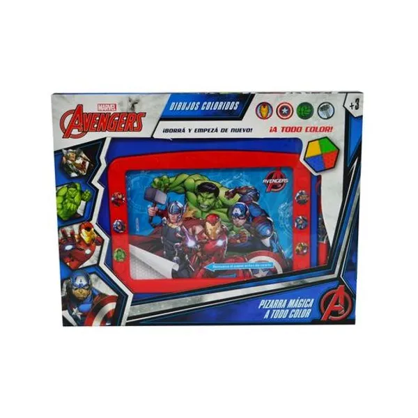 Pizarra mágica Avengers en caja 23x18 cm