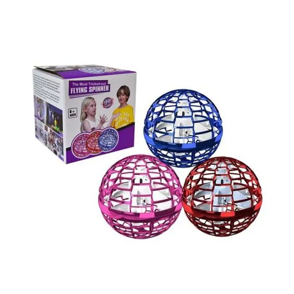 Pelota flotadora flynova pro con luz carga usb 8 cm en caja x1 colores surtidos