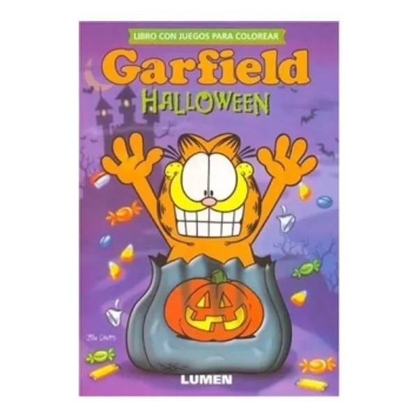 Garfield.halloween (para colorear)