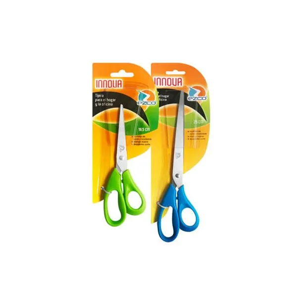 Tijera innova 18 cmmetalica con mango plástico bl.