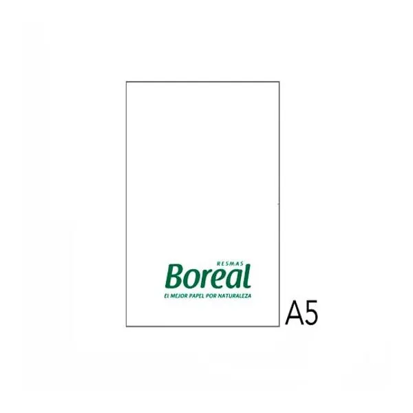 Resma cortada boreal a5 75 grsx 500 hs.