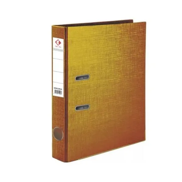 Bibliorato forrado pvc a4 metalizado dorado l/angosto 50 mm