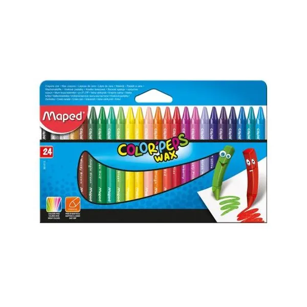 Crayón de cera caja x24 unidades Maped