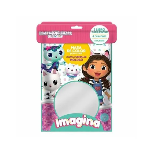 Libro para pintar con masa imagina gaby doll house 15x24 cm vertice