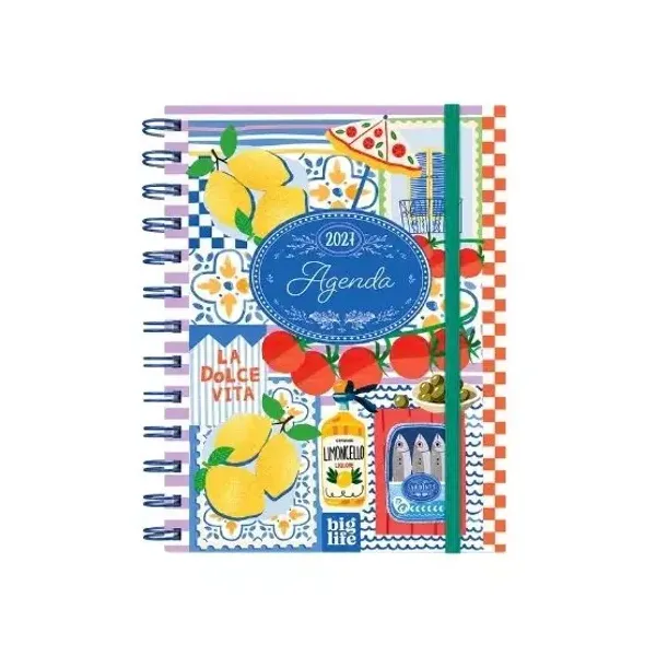 Agenda big life plus n.° 8 diaria espiral dolce vita 2027