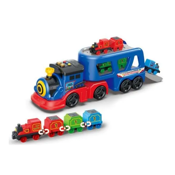 Tren de carga con luz y sonidos.