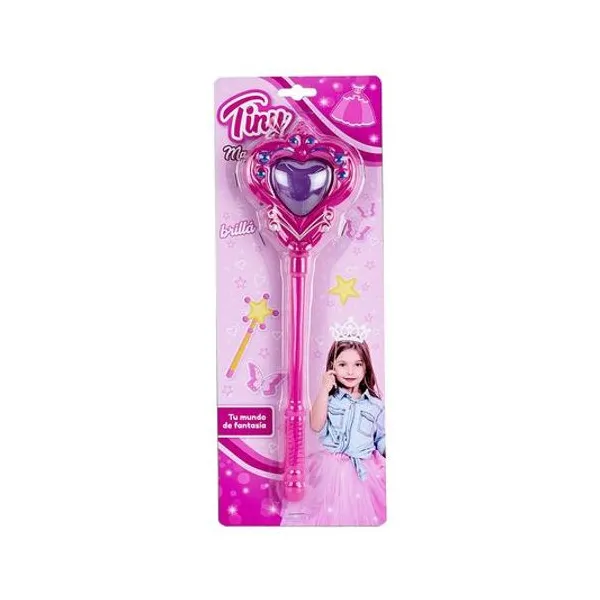 Varita princesa con luz y sonido en blister 14x37 cm 50594
