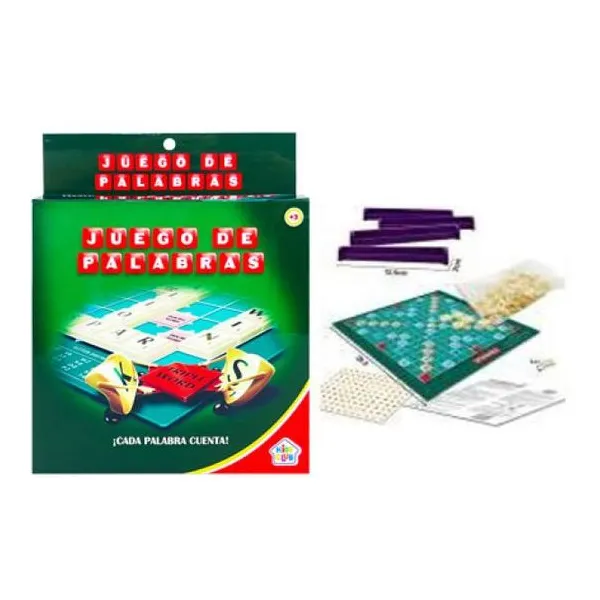 Juego de palabras scrabble 15x15x4 cm