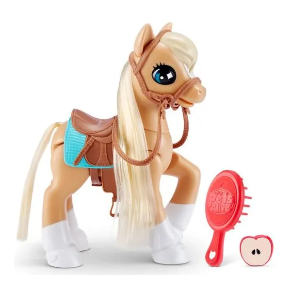 Alive pets establo con caballo pony interactivo 25 cm