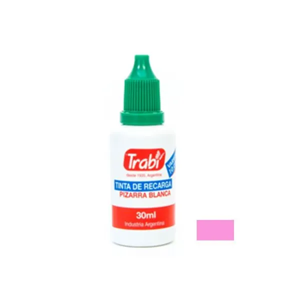 Tinta trabi para marcador pizarra 30 cc.rosa