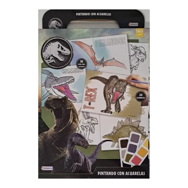 Pintando con acuarelas – jurassic art.1049