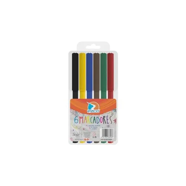 Marcador escolar 1 mm en blister x6 Ezco