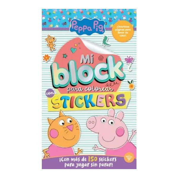 Mi block para colorear con stickers Peppa Pig