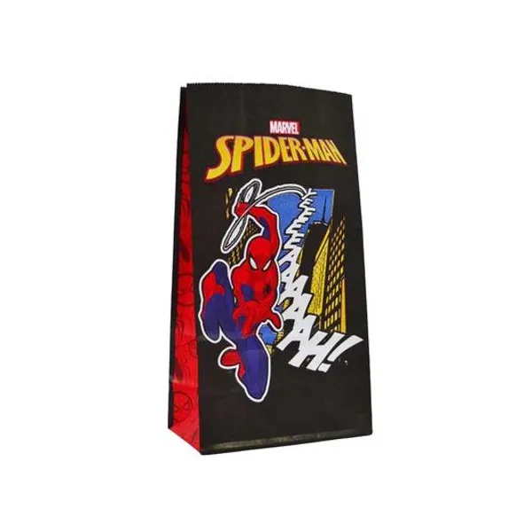 Bolsa cotillon Spiderman 12.5x7x24.5 cm x unidad