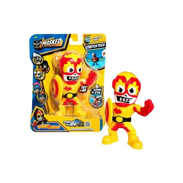 Muñeco elastico super masked captain nugget (sin sonido) 15 cm en blister