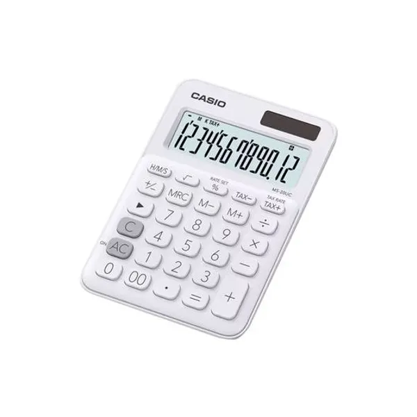 Calculadora 12 digitos blanca 10.5x15 cm Casio - ms