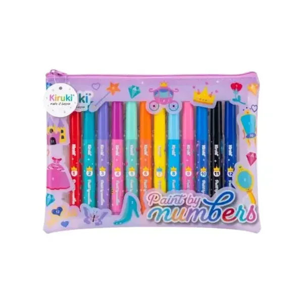 Set de actividades kiruki paint by numbers princess