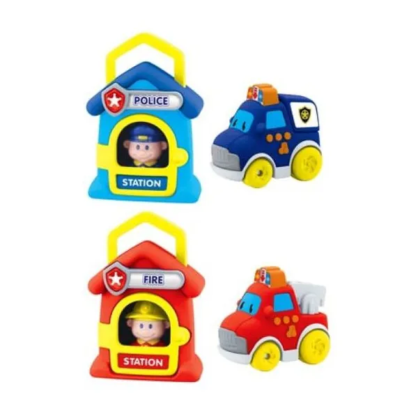 Citi heroes playset vehículo para b y sonidos + muñeco