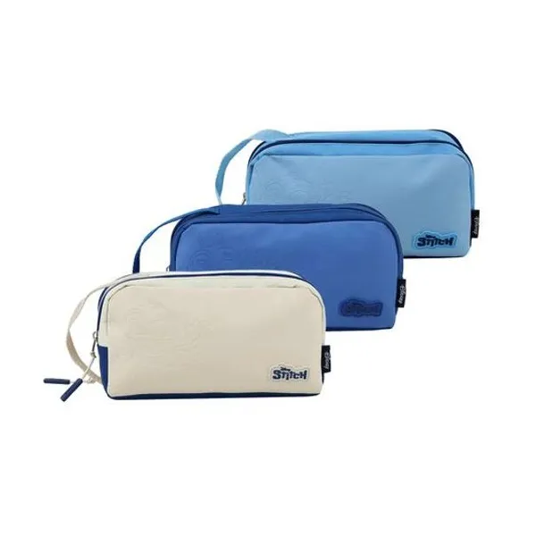 Cartuchera 2 cierres Disney Stitch 22x11x7 cm x unidad colores surtidos lsyd