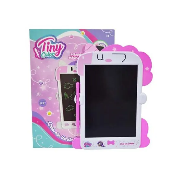 Pizarra mágica lcd 8.5" monocromatica unicornio 19x26 cm en caja