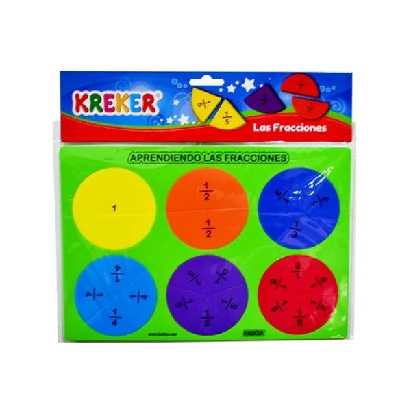 Juego de encastre de goma eva las fracciones 33x22 cm Kreker