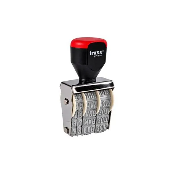 Sello fechador manual formato europeo 4 mm traxx