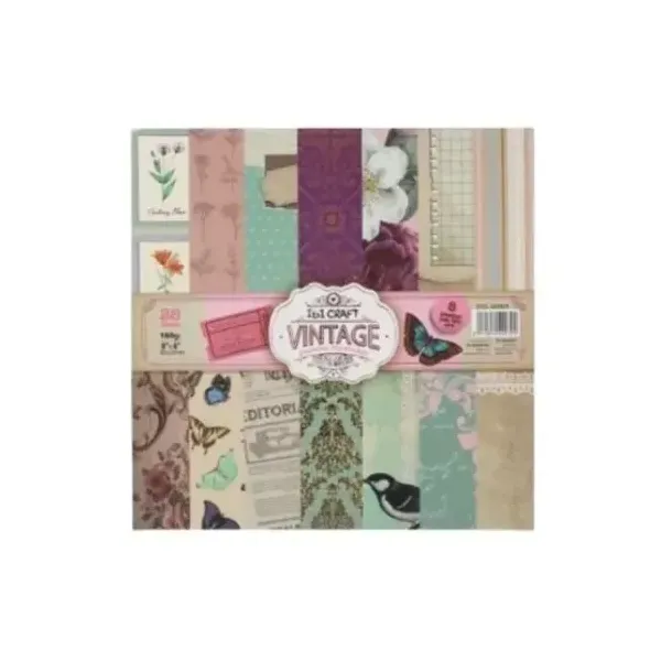 Papel para scrap ibi craft vintage 20 x20 cm180 grsx 28 hjs.