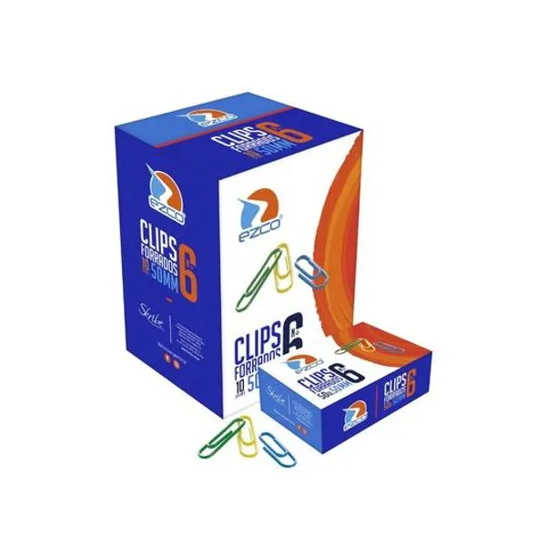 Clips forrado color n.° 6 50 mm caja x50 Ezco