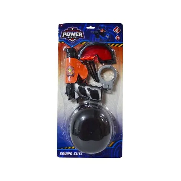 Set de policia 7 piezas en blister 52x25x11 cm